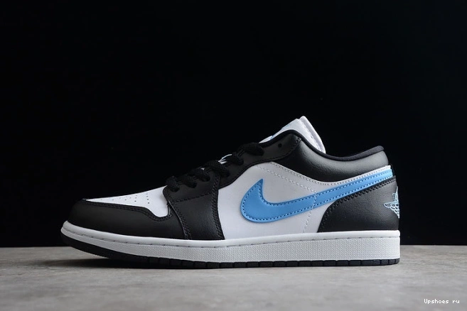 White University 1 Black (W) DC0774-041  Jordan Blue Low 0724